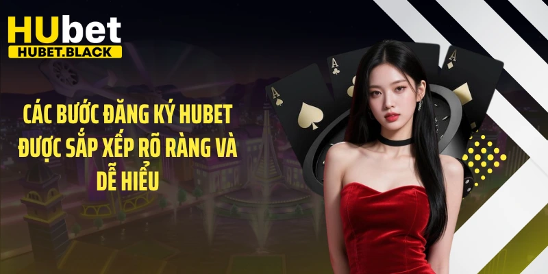 Các bước đăng ký HUBET được sắp xếp rõ ràng và dễ hiểu