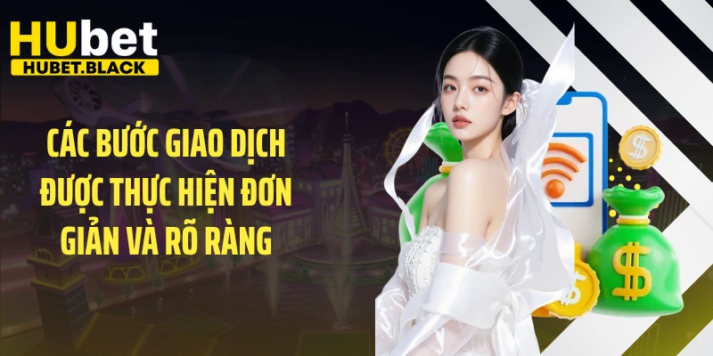 Các bước giao dịch được thực hiện đơn giản và rõ ràng